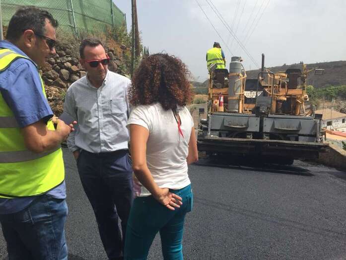 El concejal supervisó los trabajos (Foto TA)
